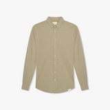 BUTTON DOWN PIQUE SHIRT - BASE GREEN