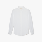 BUTTON DOWN PIQUE SHIRT - WHITE