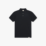 POLO PIQUE T-SHIRT - BLACK