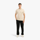 POLO PIQUE T-SHIRT - BEIGE