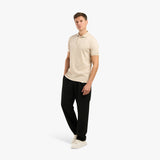 POLO PIQUE T-SHIRT - BEIGE