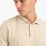 POLO PIQUE T-SHIRT - BEIGE