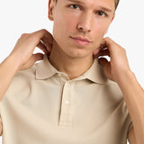 POLO PIQUE T-SHIRT - BEIGE
