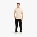CREWNECK MIDWEIGHT T-SHIRT - BEIGE