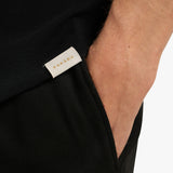 BUTTON DOWN PIQUE SHIRT - BLACK