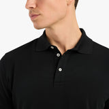 POLO PIQUE T-SHIRT - BLACK