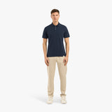 POLO PIQUE T-SHIRT - NAVY BLUE