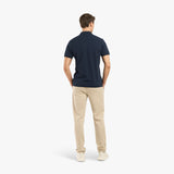 POLO PIQUE T-SHIRT - NAVY BLUE