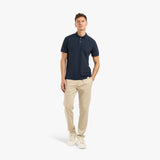 POLO PIQUE T-SHIRT - NAVY BLUE