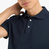 POLO PIQUE T-SHIRT - NAVY BLUE