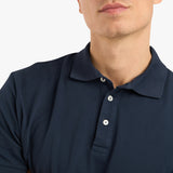 POLO PIQUE T-SHIRT - NAVY BLUE
