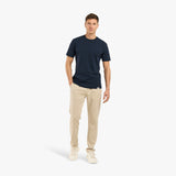 CREWNECK MIDWEIGHT T-SHIRT - NAVY BLUE