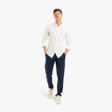 BUTTON DOWN PIQUE SHIRT - WHITE